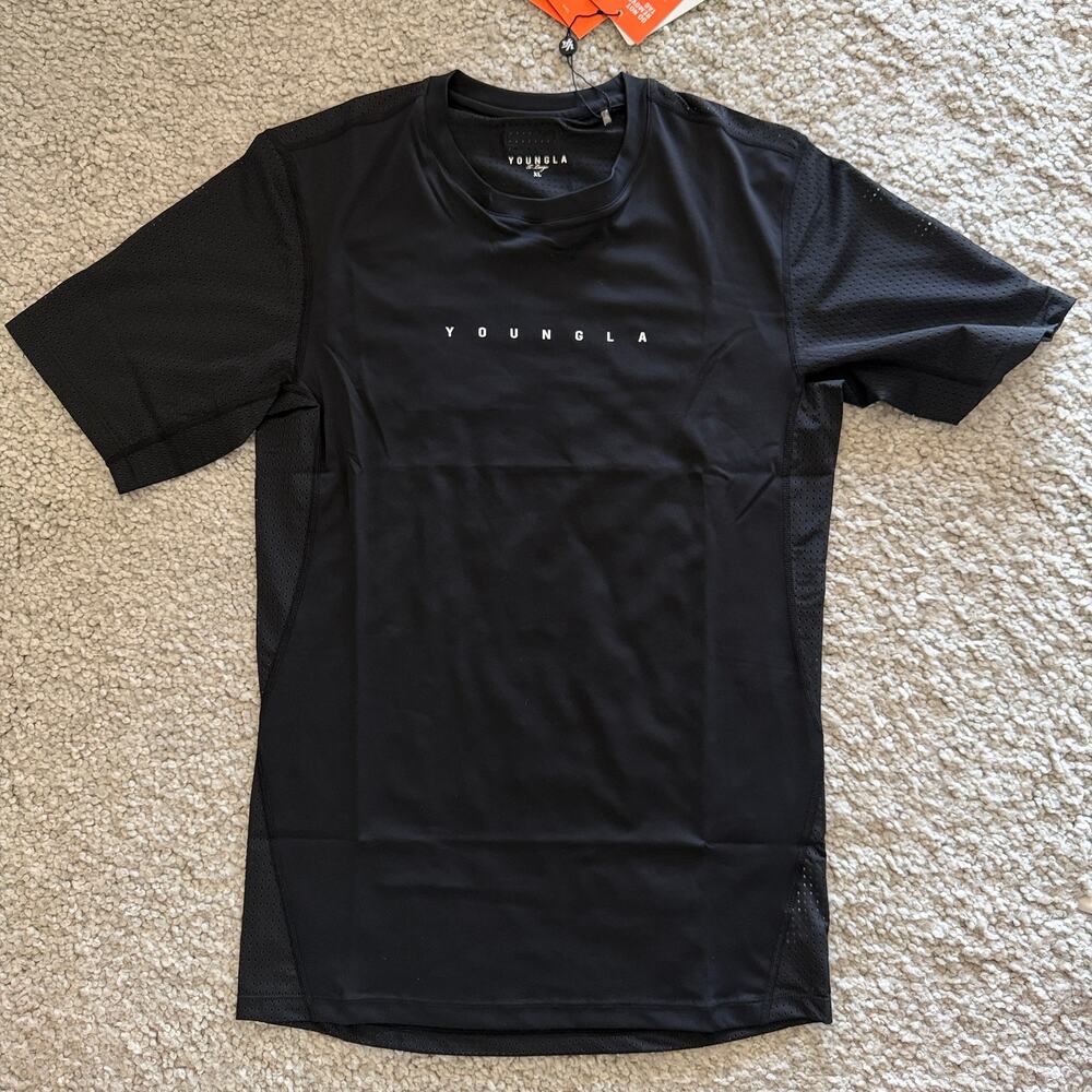 Men's YoungLa 4083 - AirFlexCompressionTee, NWT XL Black